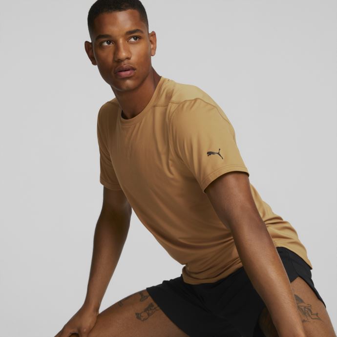 T-shirt D'entraînement Studio Mesh Homme Puma Canada Desert Tan
