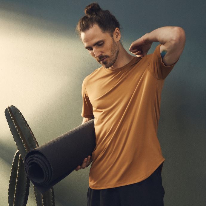 T-shirt D'entraînement Studio Mesh Homme Puma Canada Desert Tan
