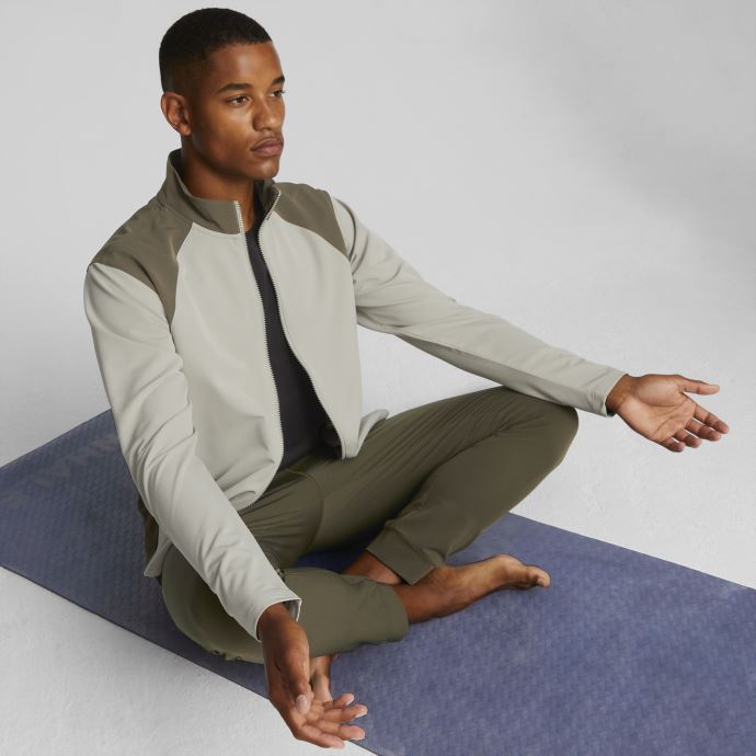 Caillou Gris Puma Canada Studio Ultramove Veste D'entraînement Hommes
