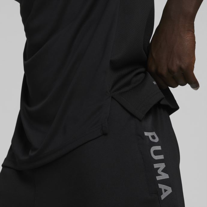 Puma Canada Fit T-shirt D'entraînement à Manches Courtes Pour Hommes Chat Noir-castlerock