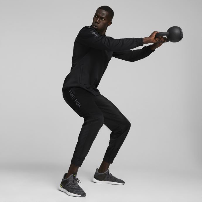 Fit Pwrfleece Full-zip Veste D'entraînement Pour Hommes Puma Canada Noir
