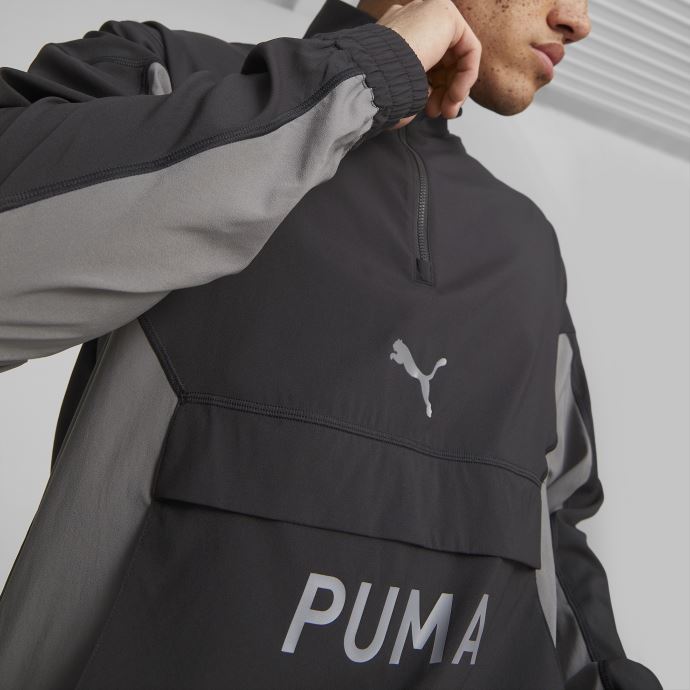 Fit Woven Half-zip Training Jacket Hommes Puma Canada Noir