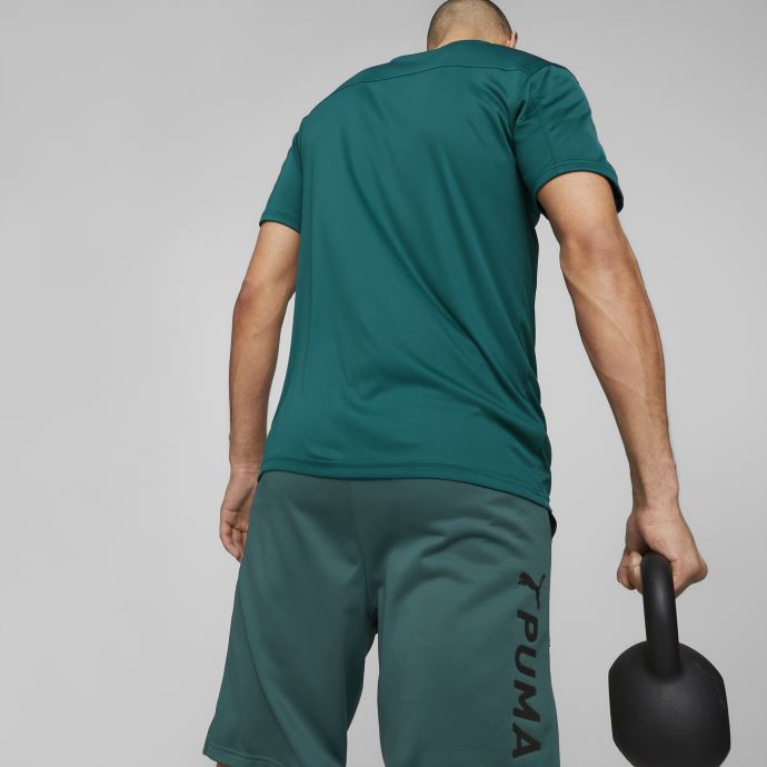 Puma Canada Fit Training T-shirt à Logo Pour Hommes Vert Varsity