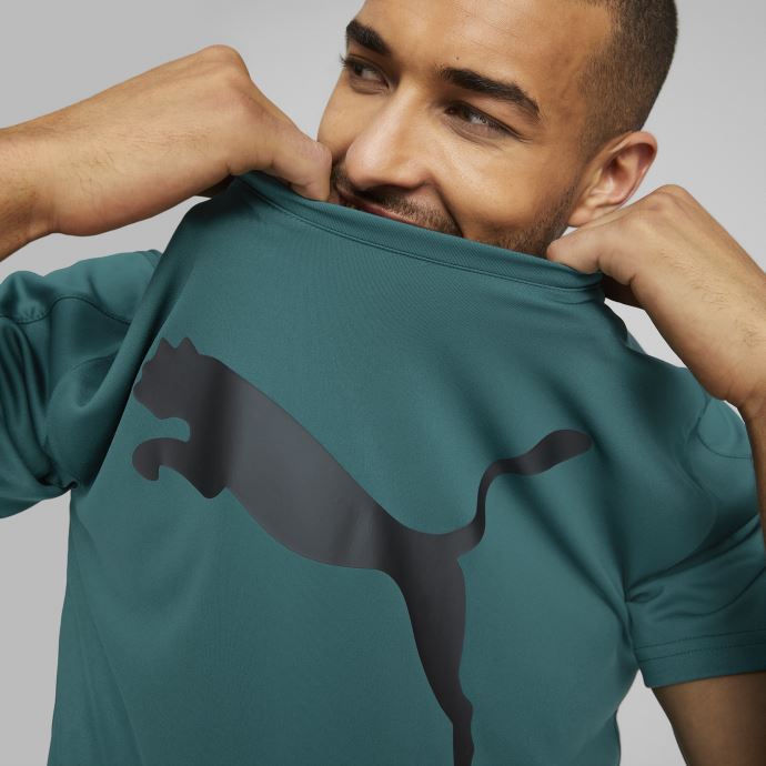 Puma Canada Fit Training T-shirt à Logo Pour Hommes Vert Varsity
