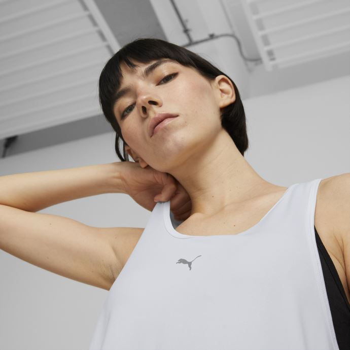 Débardeur De Running Puma Canada Run Cloudspun Femme Blanc
