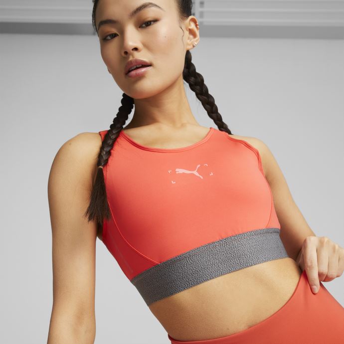 Puma Canada Re:collection Brassière De Sport Mi-impact Femme Firelight
