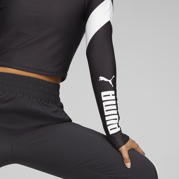 Fit Eversculpt Quarter-zip Training Crop Top Femmes Puma Canada Noir