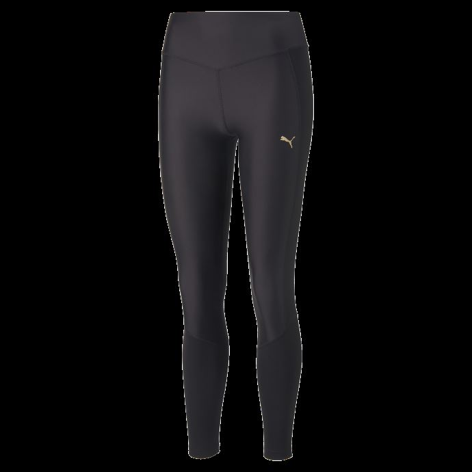Collant D'entraînement Taille Haute Puma Canada Fit Eversculpt Pour Femme Noir Métallisé Doré
