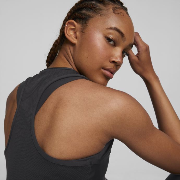 Débardeur Puma Canada Fit Eversculpt Training Noir Et Or Femme