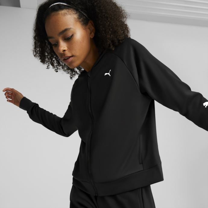Veste D'entraînement Noire Fit Tech En Tricot à Fermeture éclair Complète Pour Femmes Puma Canada