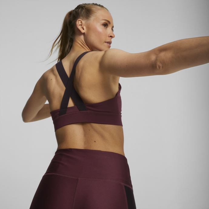 Soutien-gorge D'entraînement Ajusté à Impact Moyen Femme Puma Canada Aubergine-métallique Puma Canada
