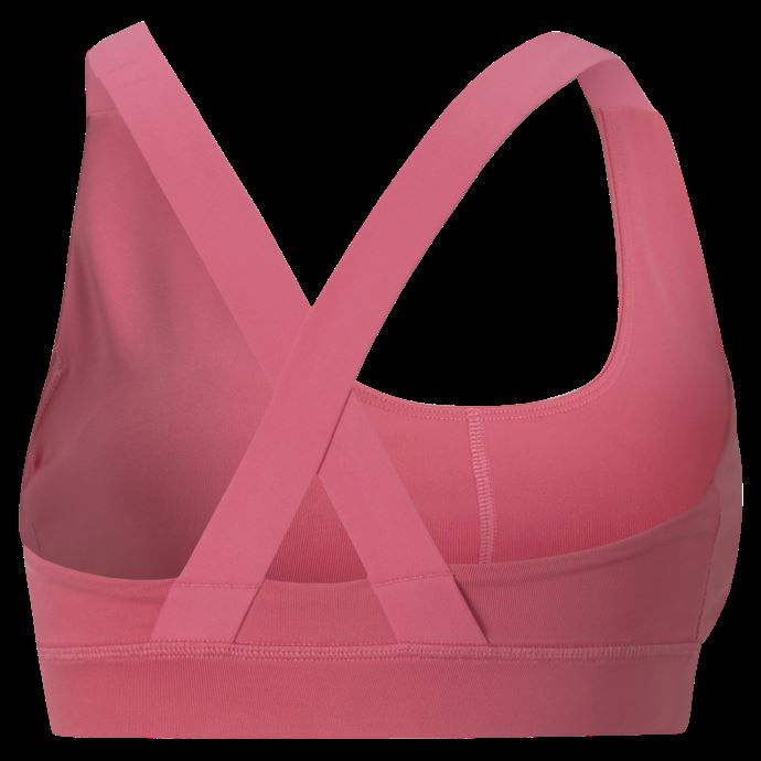 Brassière De Sport Puma Canada Fit Mid Impact Pour Femme Rose Coucher De Soleil

