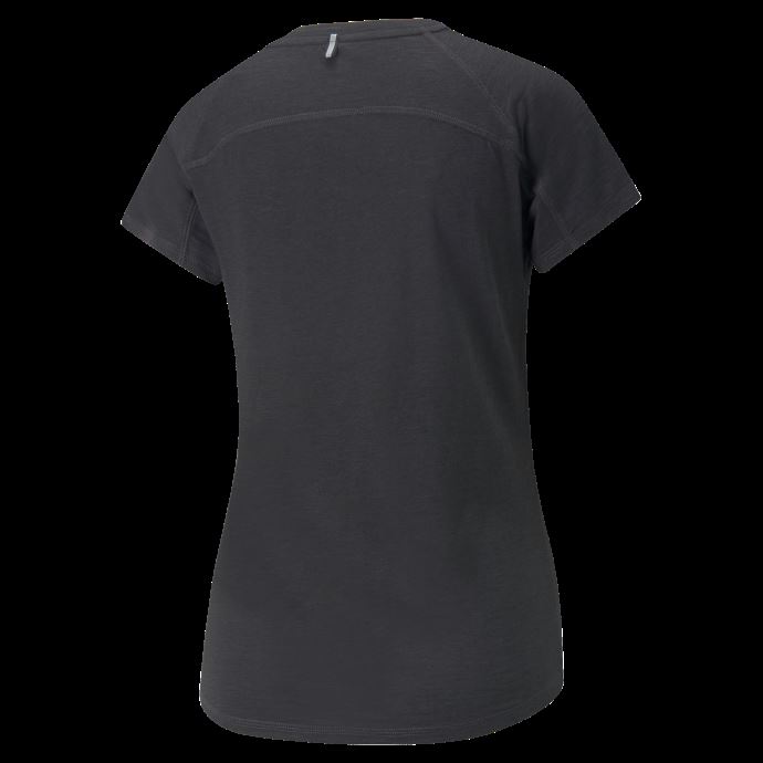 T-shirt De Course à Manches Courtes Avec Logo Run Femme Black-platinum Grey Puma Canada
