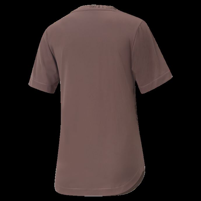 Poussiéreux Prune Puma Canada Run Graphique Imprimé Manches Courtes T-shirt De Course Femmes
