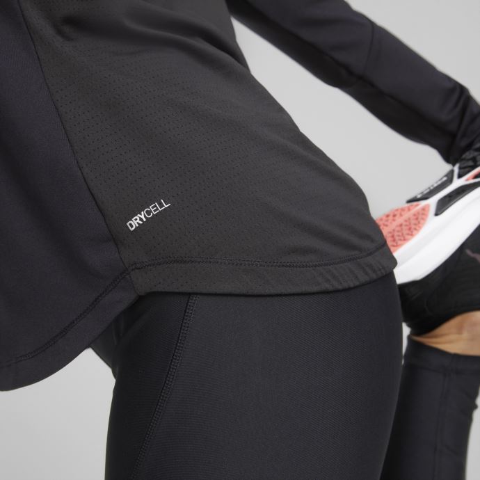 Pull De Running Puma Canada Run Knit Half Zip Noir Pour Femme