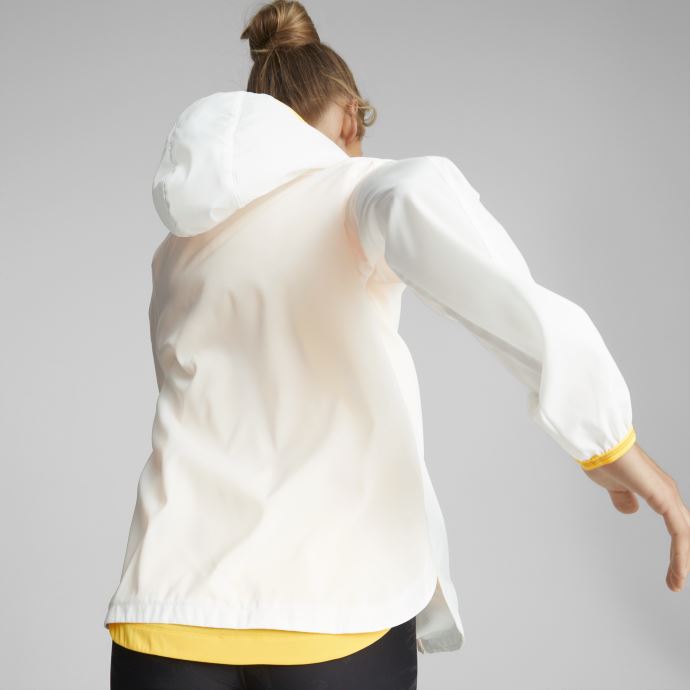 Puma Canada Veste De Course à Capuche Tissée Blanche Femmes
