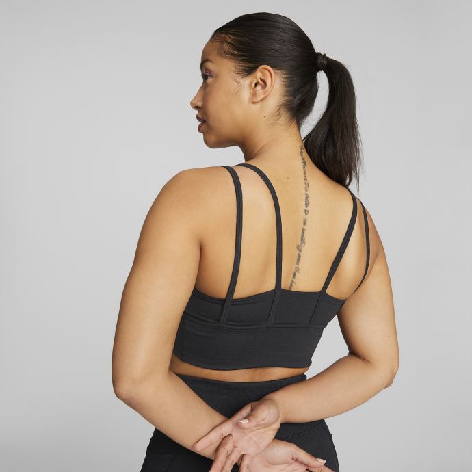 Soutien-gorge D'entrainement Impermeable Puma Canada Mid Impact Femme Noir