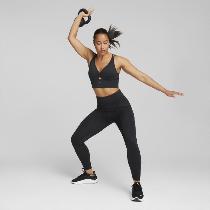 Puma Canada Soutien-gorge De Sport Sans Faille Pour Femme à Impact Moyen Noir
