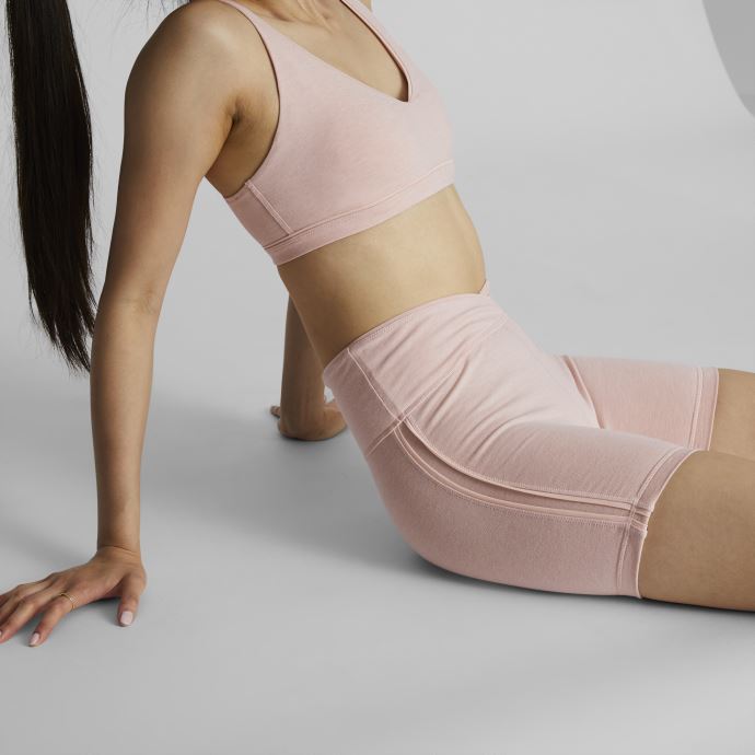 Exhale Cross Studio Training Short De Vélo Taille Haute Pour Femmes Puma Canada Rose Quartz Heather