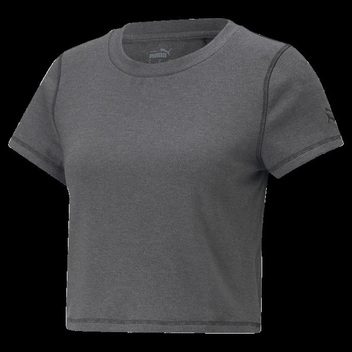 T-shirt D'entraînement Exhale Ribbed Studio Pour Femme Noir Puma Canada
