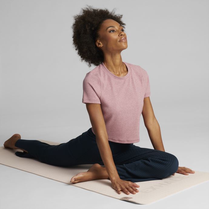 Pantalon D'entrainement Puma Canada Exhale Studio Femme Bleu Marine