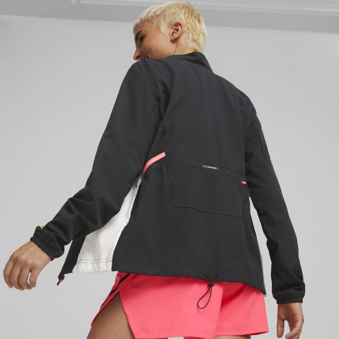 Puma Canada Run Ultraweave S Veste De Running Tissée Femme Noir Blanc