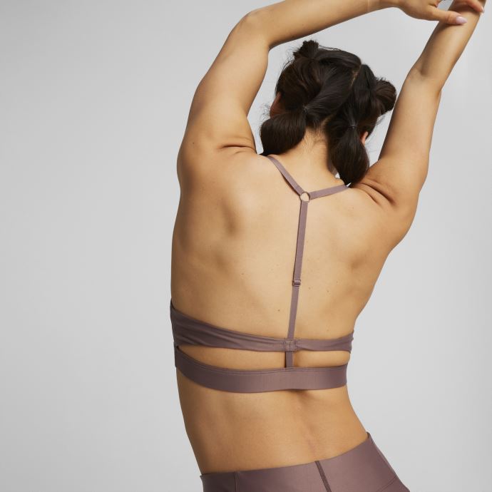 Puma Canada Dusty Plum Studio Ultrabare Soutien-gorge De Formation à Bretelles Femmes