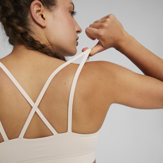 Rose Quartz Heather Cloudspun Training Brassière Femmes Puma Canada
