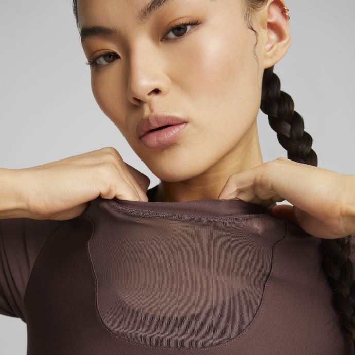 Puma Canada Dusty Plum Safari Glam Fashion Haut D'entraînement Pour Femme
