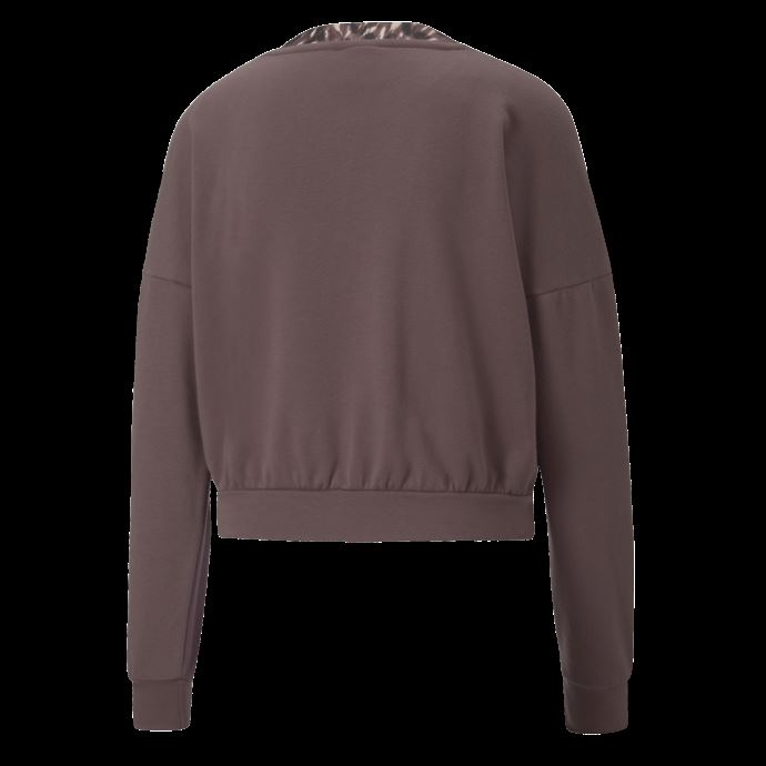 Sweat D'entraînement Puma Canada Dusty Plum Safari Glam Crew Pour Femme
