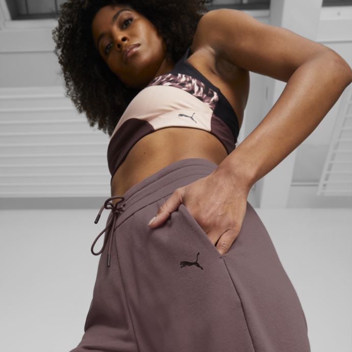 Puma Canada Safari Glam Poussiéreux Prune Pantalon De Jogging D'entraînement Pour Femmes