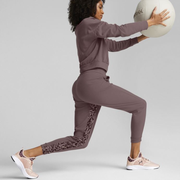 Puma Canada Safari Glam Poussiéreux Prune Pantalon De Jogging D'entraînement Pour Femmes
