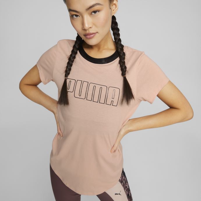 T-shirt D'entraînement à Manches Courtes Puma Canada Safari Glam Quartz Rose Pour Femmes