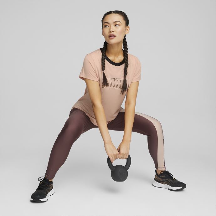 T-shirt D'entraînement à Manches Courtes Puma Canada Safari Glam Quartz Rose Pour Femmes
