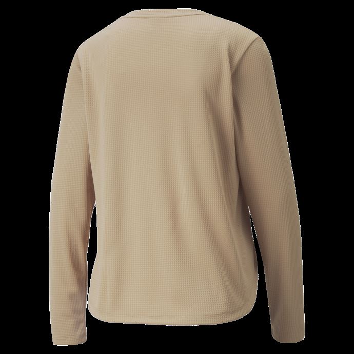 Sweat D'entraînement Gaufré à Manches Longues Puma Canada Brush Studio Pour Femmes
