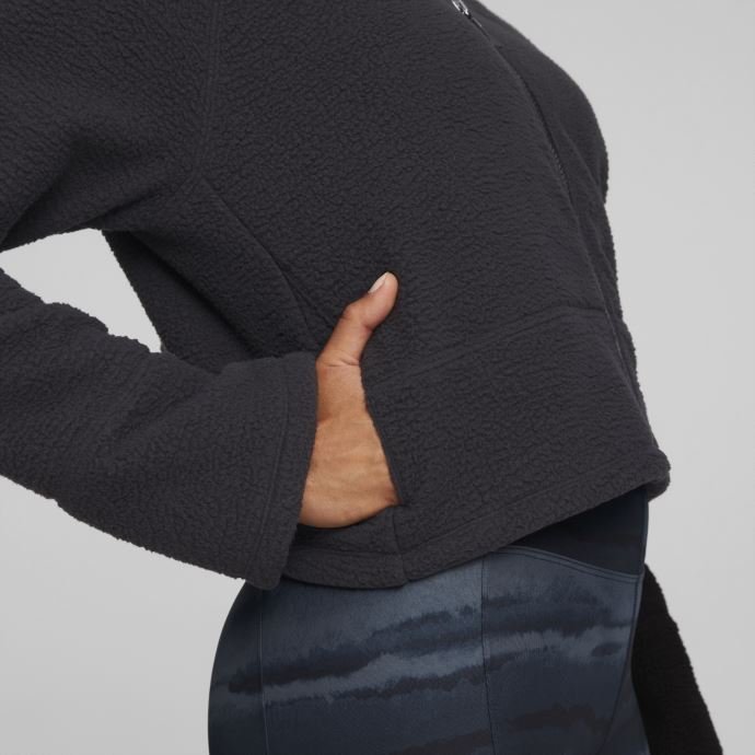 Veste D'entraînement Femme Puma Canada Studio Sherpa Noir