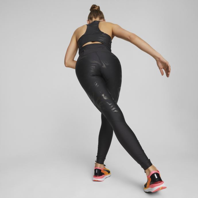 Noir Puma Canada Ultraform Taille Haute Pleine Longueur Collants De Course Imprimés Femmes

