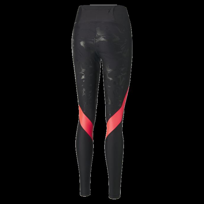 Puma Canada Ultraform Taille Haute Pleine Longueur Imprimé Collants De Course Pour Femme Black-sunset Glow
