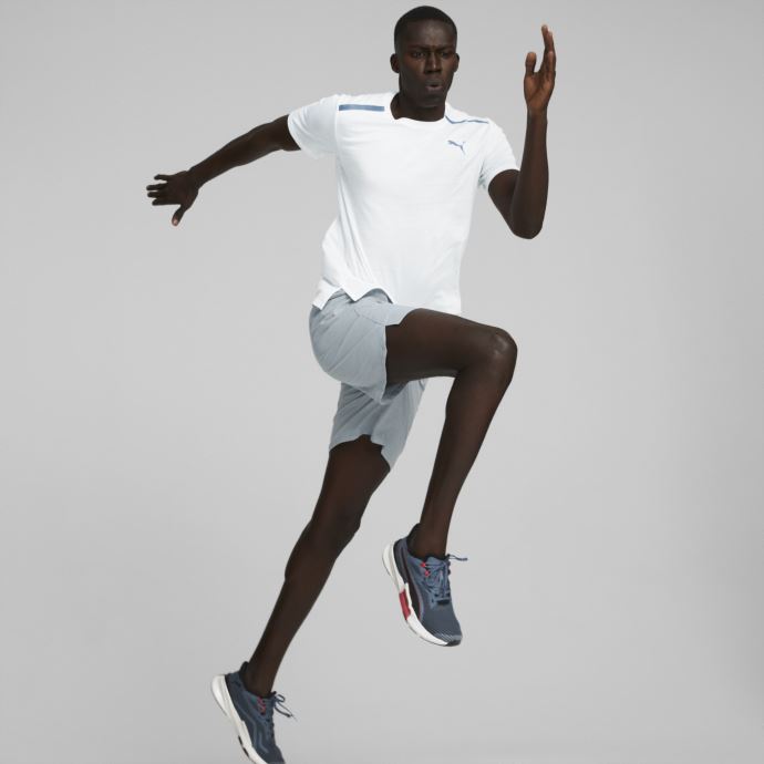 Puma Canada Jacquard T-shirt D'entraînement Pour Hommes à Manches Courtes Blanc
