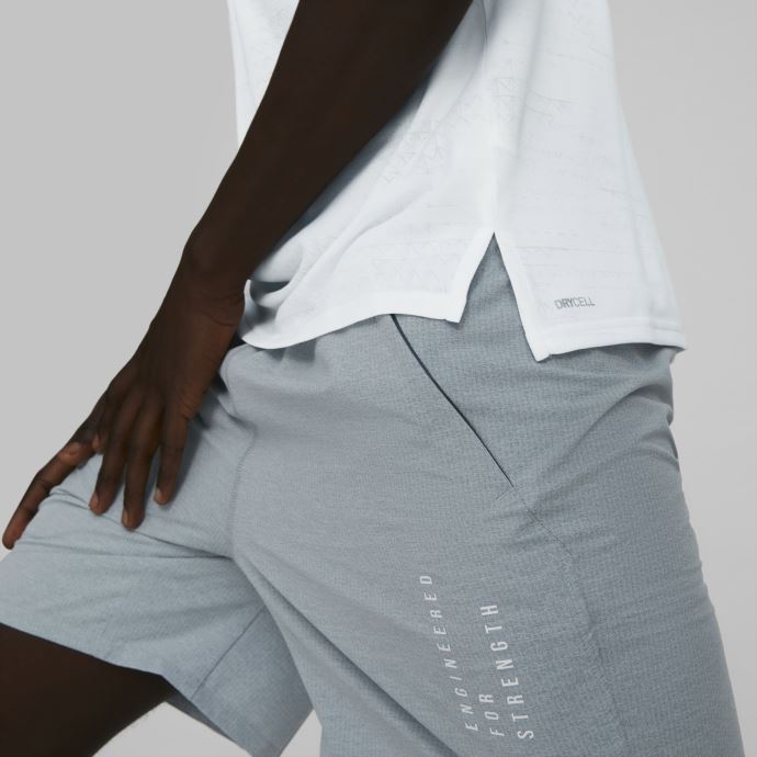 Puma Canada Jacquard T-shirt D'entraînement Pour Hommes à Manches Courtes Blanc
