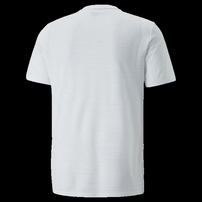 Puma Canada Jacquard T-shirt D'entraînement Pour Hommes à Manches Courtes Blanc
