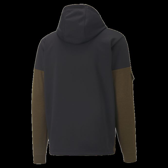 Veste D'entraînement Cloudspun Hommes Puma Canada Deep Olive Heather-black
