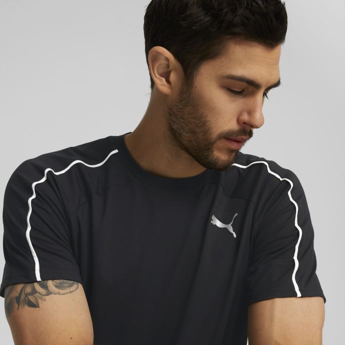 T-shirt D'entraînement à Manches Courtes Cloudspun Hommes Noir Puma Canada
