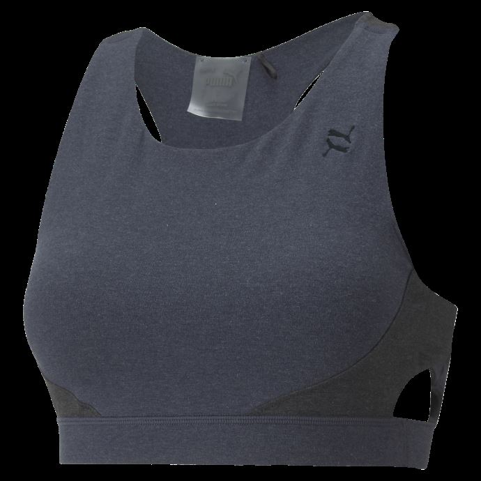 Soutien-gorge De Sport Puma Canada Exhale Training Color Block Bleu Marine-noir-bloc De Couleur Pour Femmes
