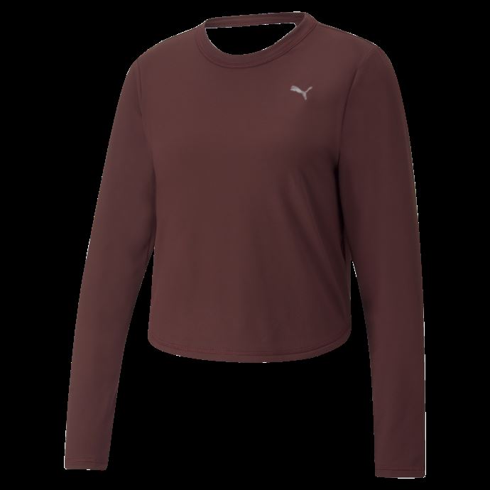 Puma Canada Cloudspun Haut D'entraînement à Manches Longues Pour Femmes Aubergine
