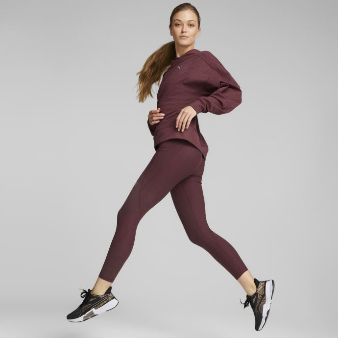 Puma Canada Aubergine Heather Cloudspun Hw 7-8 Collants D'entraînement Femmes
