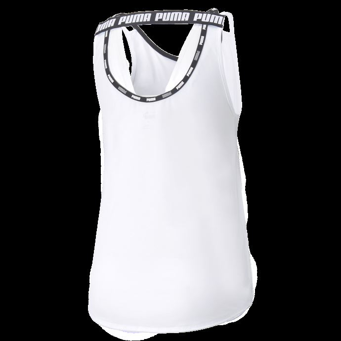 Débardeur D'entraînement Puma Canada Strong Tri-blend Blanc Pour Femmes
