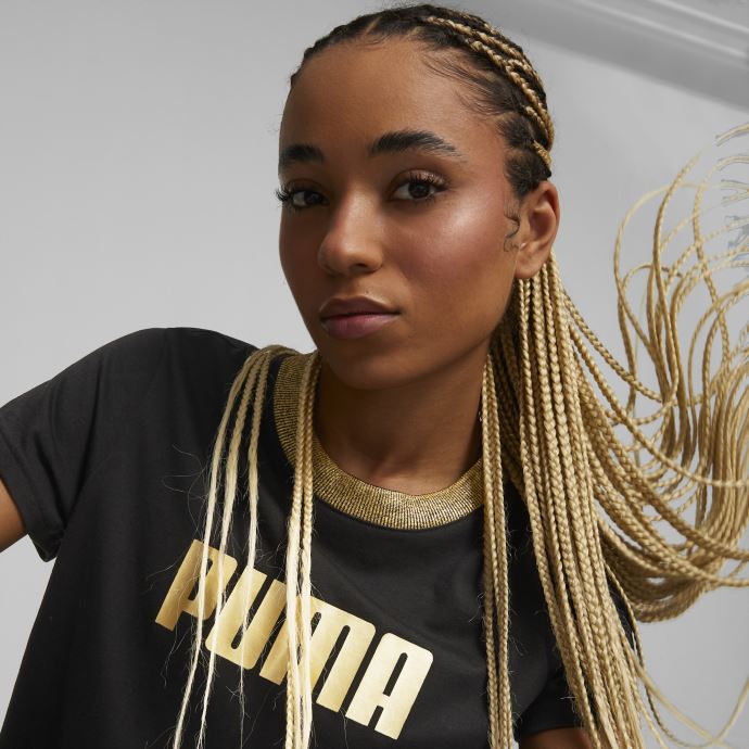 T-shirt D'entraînement Deco Glam à Manches Courtes Pour Femmes Noir-deco Glam Puma Canada
