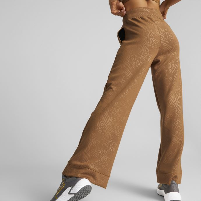 Pantalon D'entraînement Puma Canada Fashion Luxe Gaufré Pour Femme Desert Tan
