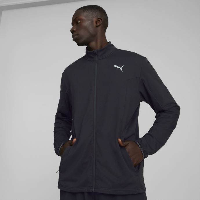 Veste De Course à Glissière Complète Cloudspun Hommes Puma Canada Noir
